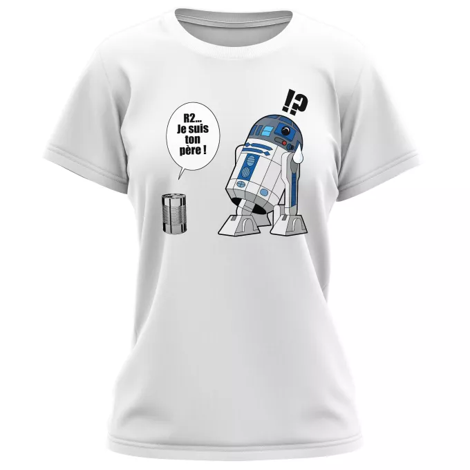 T-shirts Femmes Parodie Star Wars Boîte de conserve ... - R2-D2 - Je suis ton père
