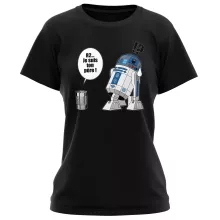 T-shirt Femme R2-D2 « Boîte de conserve ... » – Parodie Star Wars