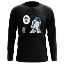 T-Shirt à manches longues R2-D2 « Boîte de conserve ... » – Parodie Star Wars