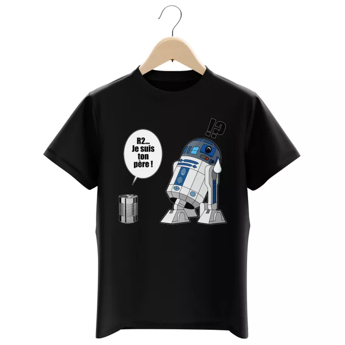 T-shirts Enfants Garçons Parodie Star Wars Boîte de conserve ... - R2-D2 - Je suis ton père