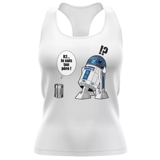 Débardeur Femme Parodie Star Wars Boîte de conserve ... - R2-D2 - Je suis ton père