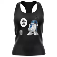 Débardeur Femme R2-D2 « Boîte de conserve ... » – Parodie Star Wars