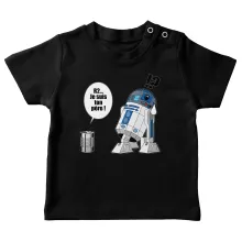 T-shirt bébé R2-D2 « Boîte de conserve ... » – Parodie Star Wars