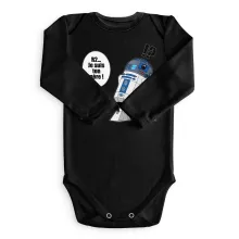 Body bébé manches longues R2-D2 « Boîte de conserve ... » – Parodie Star Wars