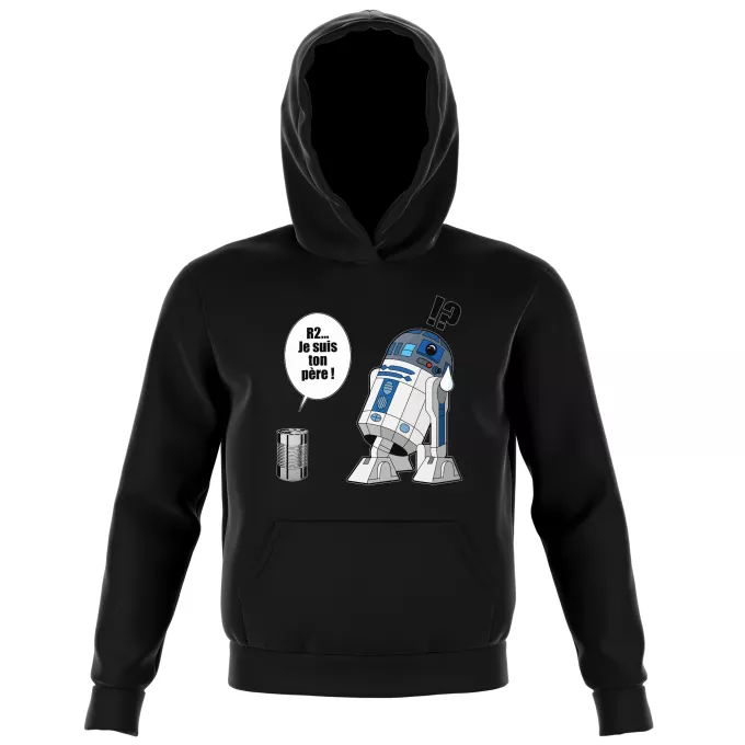 Sweat-shirts à Capuche Enfant Parodie Star Wars Boîte de conserve ... - R2-D2 - Je suis ton père