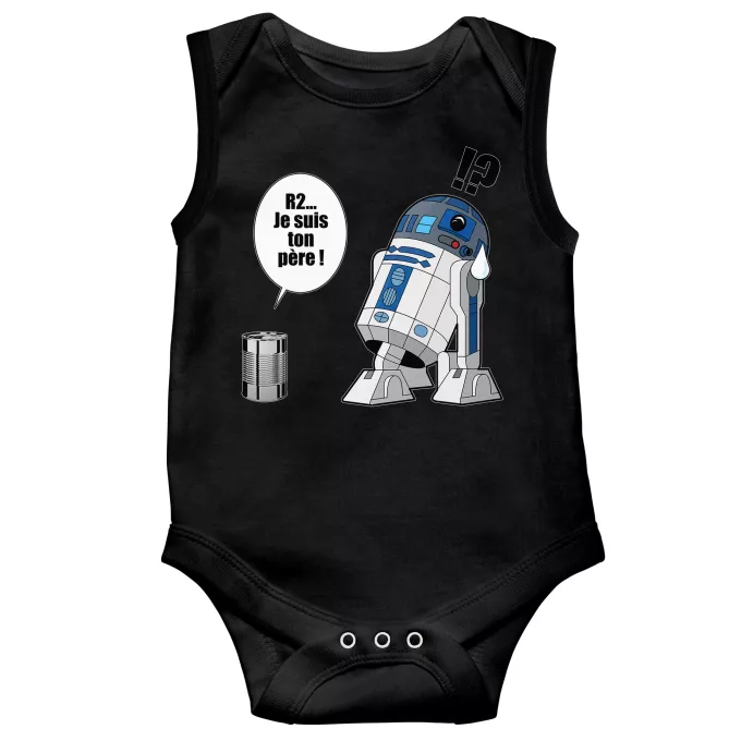 Body bébé sans manches Parodie Star Wars Boîte de conserve ... - R2-D2 - Je suis ton père