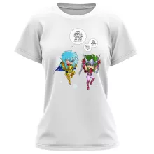 T-shirt Femme Shun « Faisons l'Amour, pas la Guerre !! » – Parodie Saint Seiya