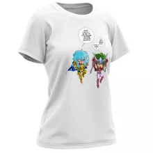 T-shirt Femme Shun « Faisons l'Amour, pas la Guerre !! » – Parodie Saint Seiya