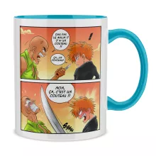 Mug Ichigo Kurosaki « Non, ça c'est un couteau ! » – Parodie Bleach