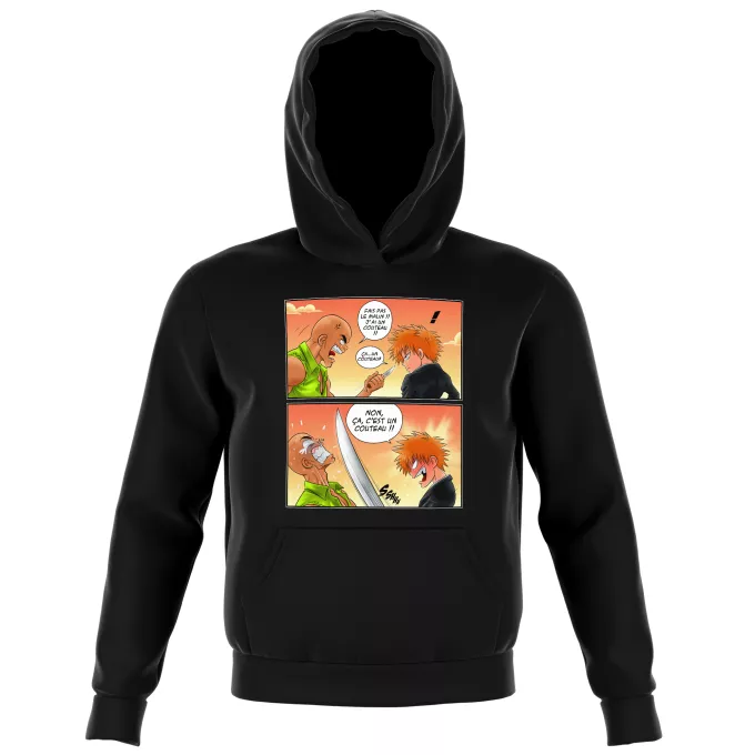 Sweat-shirts à Capuche Enfant Parodie Bleach Non, ça c'est un couteau ! - Ichigo Kurosaki
