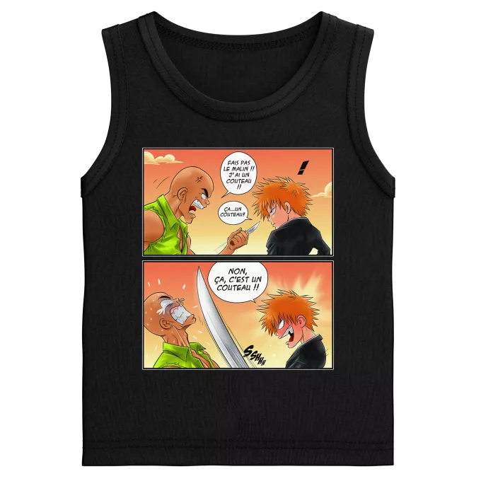 Débardeurs Enfants Garçons Parodie Bleach Non, ça c'est un couteau ! - Ichigo Kurosaki
