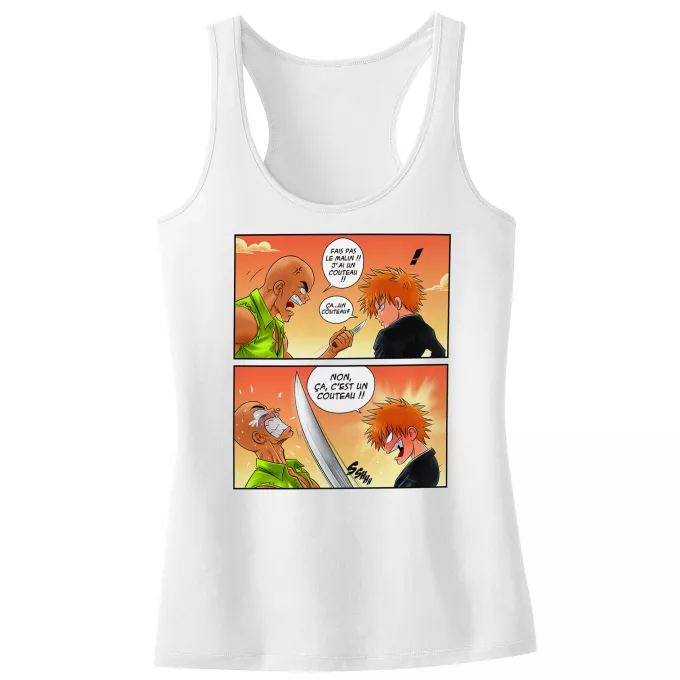 Débardeur Enfant Fille Parodie Bleach Non, ça c'est un couteau ! - Ichigo Kurosaki