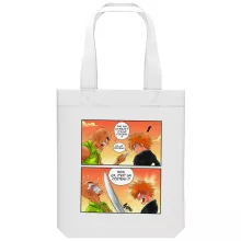 totebag Ichigo Kurosaki « Non, ça c'est un couteau ! » – Parodie Bleach