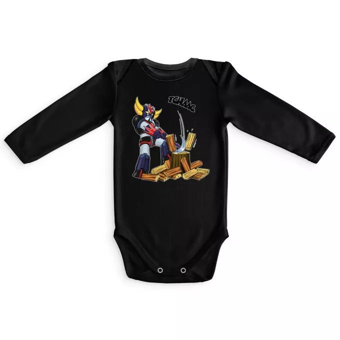 Fatinho de manga comprida para bebé Paródia UFO Robot Grendizer UFO Robot Grendizer