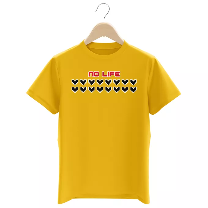 Camisetas Niños Parodia Videojuegos Pxel No Life Design
