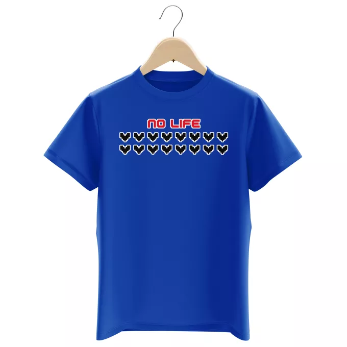 T-shirts Enfants Garçons Parodie Jeux Vidéo Pixel No Life ! - Pixel Design