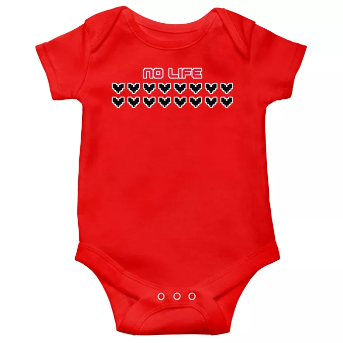 Body bébé manches courtes Parodie Jeux Vidéo Pixel No Life ! - Pixel Design