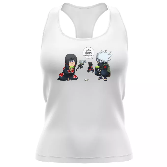 Débardeur Femme Parodie Naruto Combat de Ninjas ! - Kakashi, Itachi