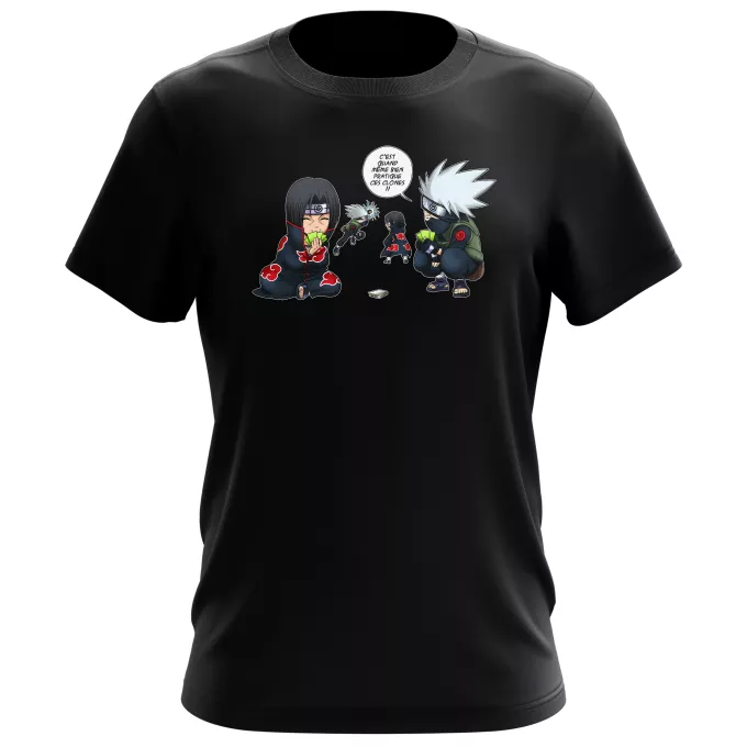 T-shirts Hommes Parodie Naruto Combat de Ninjas ! - Kakashi, Itachi