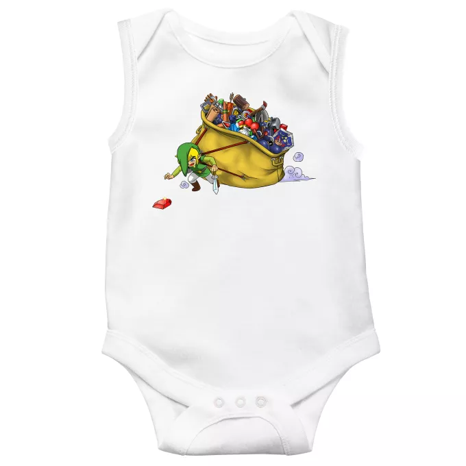 Sleeveless Baby Bodysuits Parody of Zelda Link