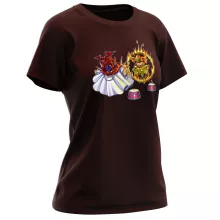 Pegasus Seiya Women T-shirt “Pegasus Seiya, Leo Aiolia and The Pope” – Knights of the Zodiac - Saint Seiya parody