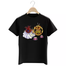 Pegasus Seiya Kinder T-Shirt “Pegasus Seiya, Aiolia des Löwen und der Pope” – Parodie auf Saint Seiya