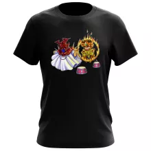 Pegasus Seiya T-Shirt “Pegasus Seiya, Aiolia des Löwen und der Pope” – Parodie auf Saint Seiya