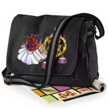 Pegasus Seiya Schultertasche “Pegasus Seiya, Aiolia des Löwen und der Pope” – Parodie auf Saint Seiya