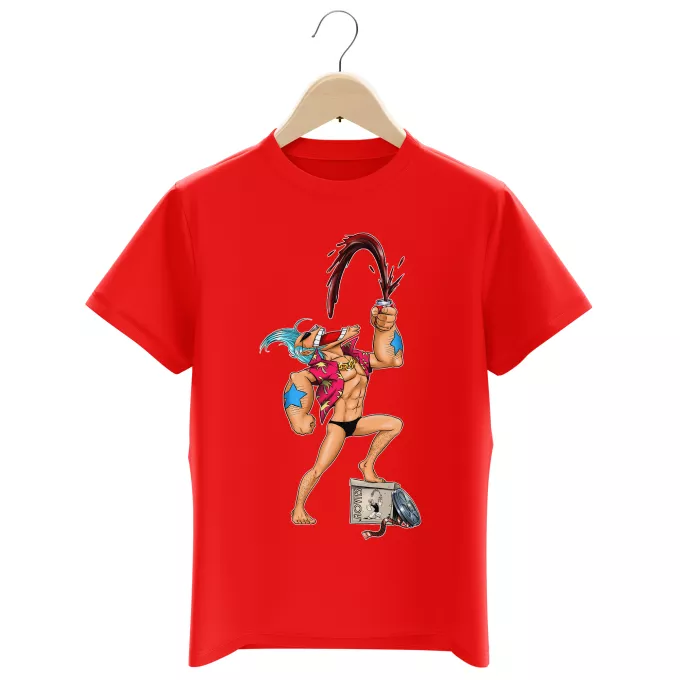 T-shirts Enfants Garçons Parodie One Piece Suuuupppeeerr COLA !!! - Franky, Popeye