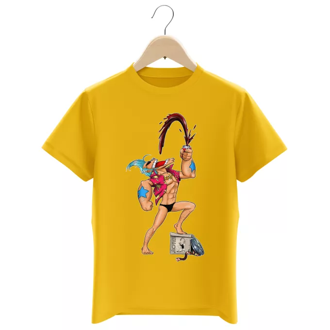 Boys Kids T-shirts Parody of One Piece Franky and Popeye