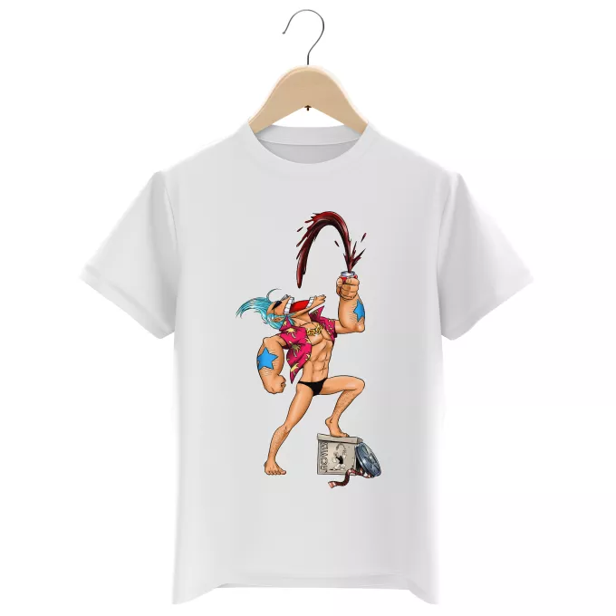 T-shirts Enfants Garçons Parodie One Piece Suuuupppeeerr COLA !!! - Franky, Popeye