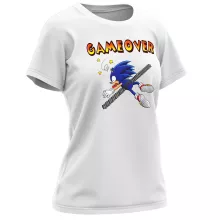T-shirt de mulher “Sonic the Hedgehog” – Sonic de parodia