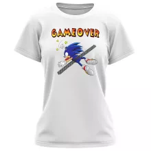 T-shirt de mulher “Sonic the Hedgehog” – Sonic de parodia