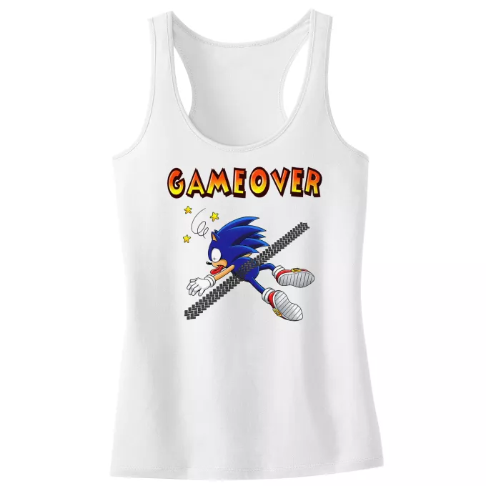 Camisolas de alças crianças raparigas Paródia Sonic Sonic the Hedgehog