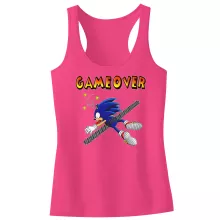 Camisola de alças crianças raparigas “Sonic the Hedgehog” – Sonic de parodia