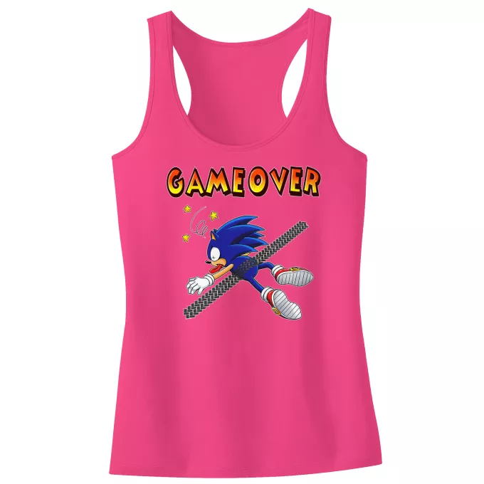 Camisolas de alças crianças raparigas Paródia Sonic Sonic the Hedgehog