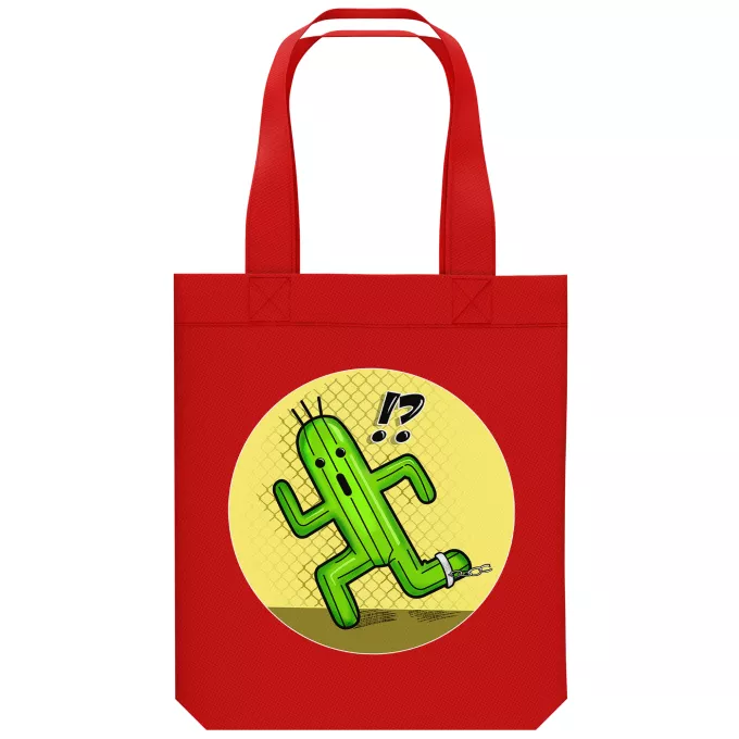 Saco (Tote Bag) de algodão orgânico Paródia Final Fantasy VII - FFVII Pampa