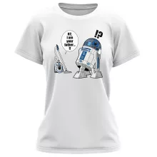 R2-D2 Damen T-shirt – Parodie auf Star Wars