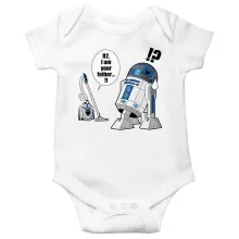 Body bébé R2-D2 « R2... Je suis ton père ! (en VO remasterisée !) » – Parodie Star Wars