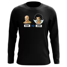 T-Shirt à manches longues Nappa « Avant - Après » – Parodie Dragon Ball Z