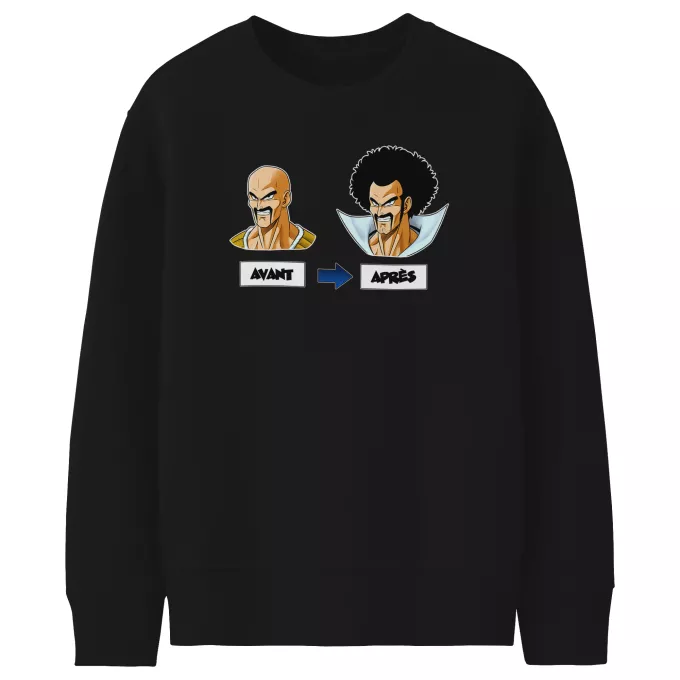 Pulls Enfants Parodie Dragon Ball Z - DBZ Avant - Après - Nappa, Hercule Satan