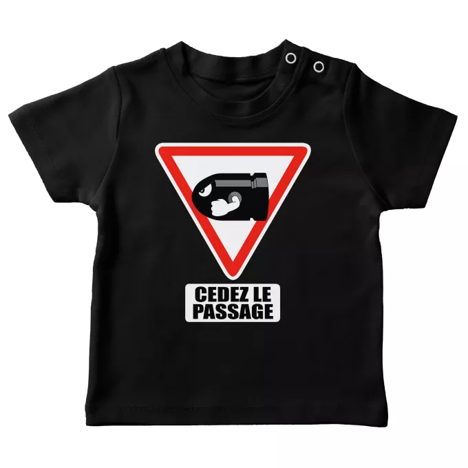 T-shirts bébé Parodie Mario Kart Cédez le passage ! - Bill Ball