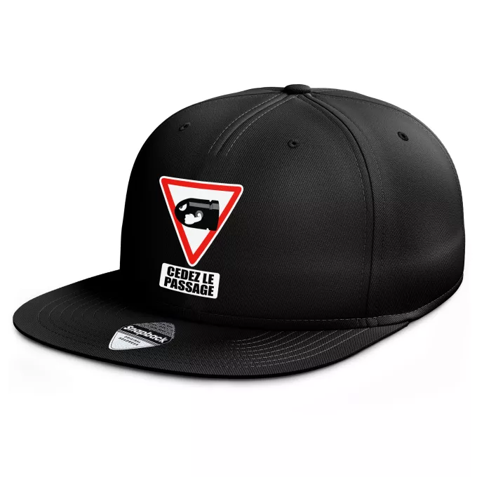Casquette Rap Snapback Parodie Mario Kart Cédez le passage ! - Bill Ball