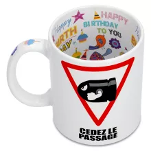 Mug Bill Ball « Cédez le passage ! » – Parodie Mario Kart