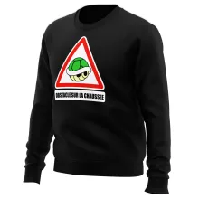 Pull La carapace verte « Obstacle sur la chaussée ! » – Parodie Mario Kart