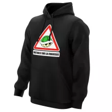 Sweat à capuche La carapace verte « Obstacle sur la chaussée ! » – Parodie Mario Kart