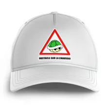 Casquette Enfant La carapace verte « Obstacle sur la chaussée ! » – Parodie Mario Kart