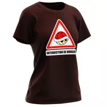 T-shirt Femme La carapace rouge « Interdiction de doubler ! » – Parodie Mario Kart