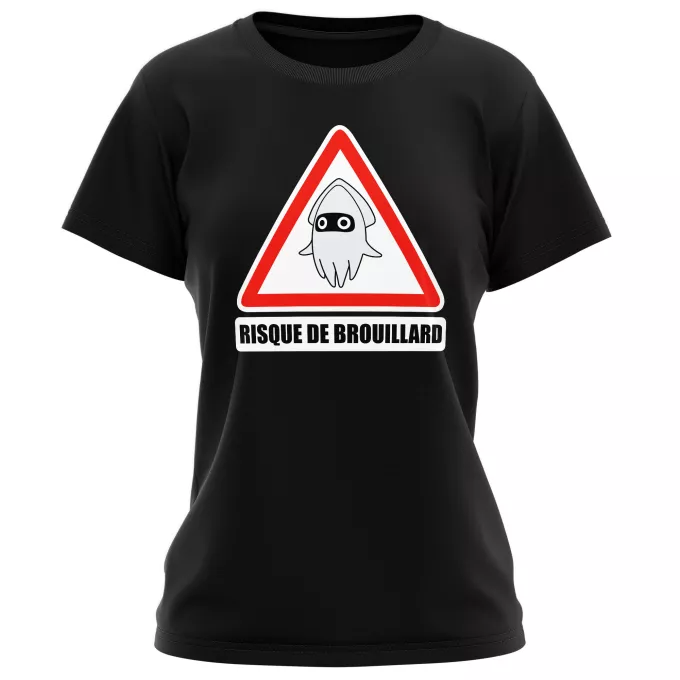T-shirts Femmes Parodie Mario Kart Risque de Brouillard ! - Poulba le Poulpe Masqué