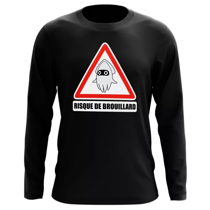 T-Shirts manches longues Parodie Mario Kart Risque de Brouillard ! - Poulba le Poulpe Masqué